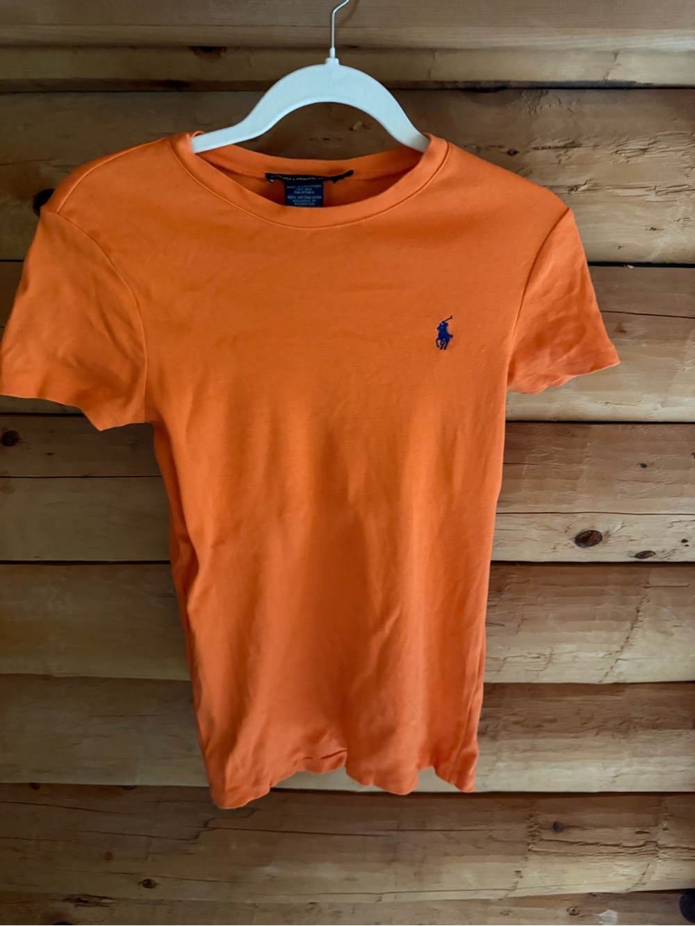 Ralph Lauren Orange Classic Crew Neck Tee